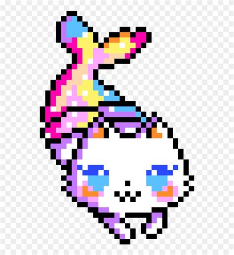 Cat Pixel Art Grid