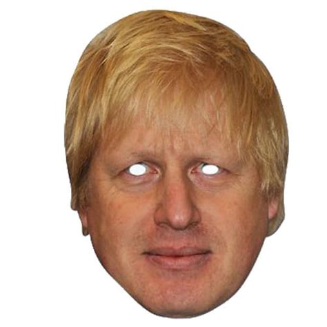 Boris Johnson Celebrity Cardboard Mask Single Uk