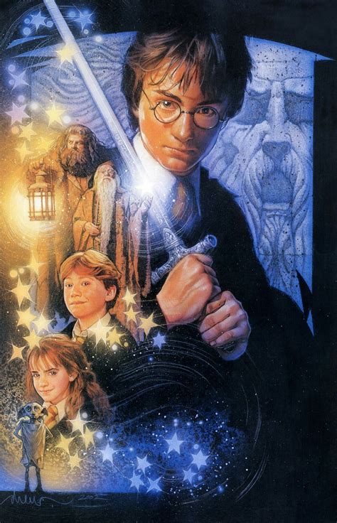 Harry Potter And The Philosophers Stone Movie Poster All Textless Movie