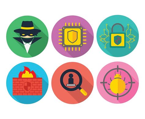 Cyber Vector Icon Set Vector Art And Graphics