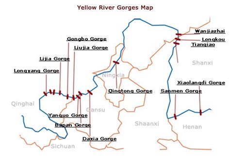 3 Most Useful Yellow River Maps Maps Of The Yellow River
