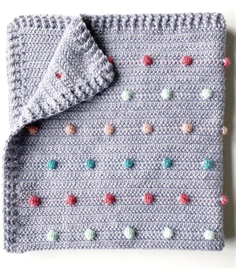 Little Dots Crochet Baby Blanket Crafts Patterns Here ♥
