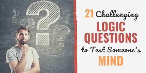 21 Challenging Logic Questions To Test Someones Mind