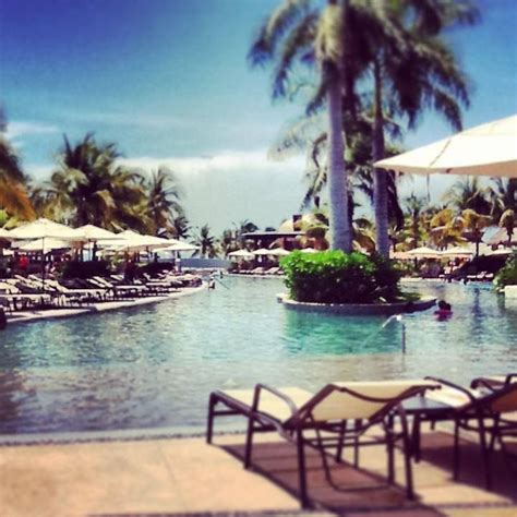 Villa Del Palmar Cancun Luxury Beach Resort Spa Main Pool On A Beautiful Afternoon Vacation