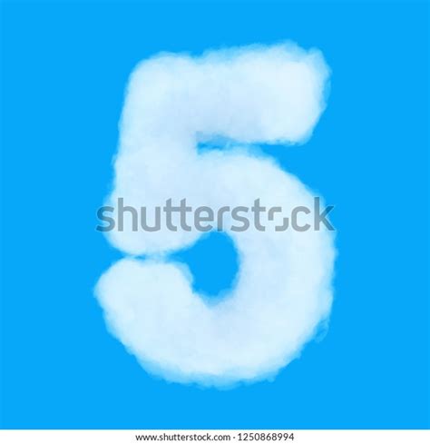 Puffy Cloud Font Set Letters Numbers Stock Photo 1250868994 Shutterstock
