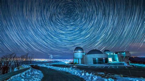 Cho Gyeong Chul Observatory With Star Trails Gangwon