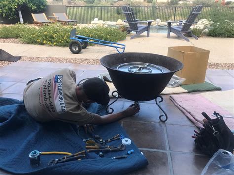 Gas grills offer cleaner and cheaper operation than charcoal and you'll have the choice of connecting to either propane tanks or a natural gas line. Installing a Gas Line To a Fire Pit - U S Plumbing and Gas LLC