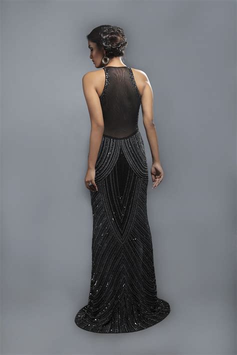 Shop Black Red Carpet Gown Ad Singh