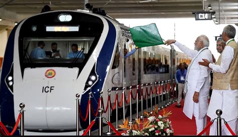 pm modi flags off five new vande bharat express trains indian