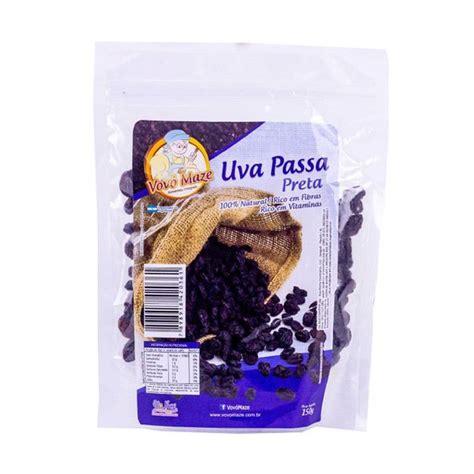 Uva Passa Argentina 150g Preta Azul Atacarejo