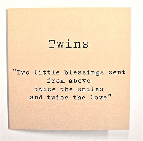 Two Little Blessings Twin Card Twins Birthday Quotes Birthday Wishes