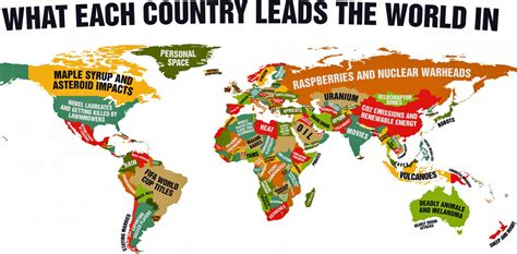 Map What Every Country Leads The World In Business Insider