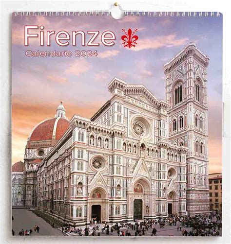 Florence Firenze 2024 Wall Calendar Cm 31x33 122x13 In