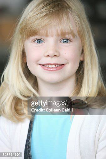 Portrait Of A Girl With Blond Hair And Blue Eyes Troutdale Oregon