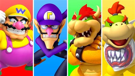 Super Mario Party Wario Vs Waluigi Vs Bowser Vs Bowser Jr Sound Stage