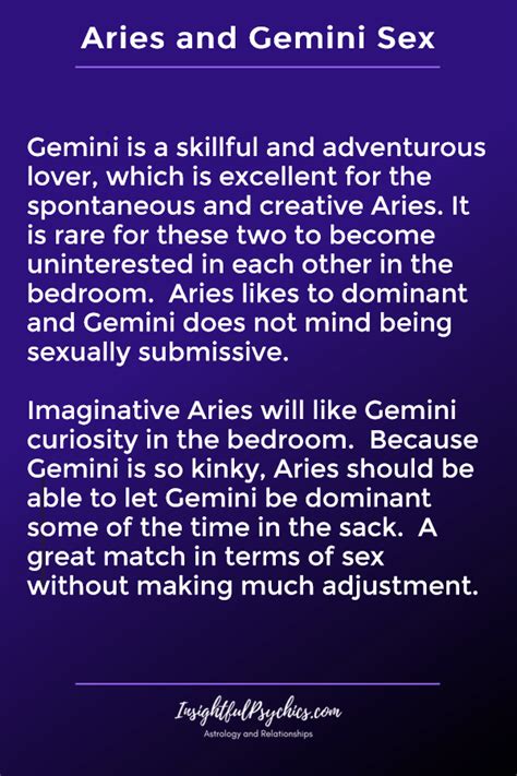 Aries And Gemini Compatibility In Sex Love And Friendship