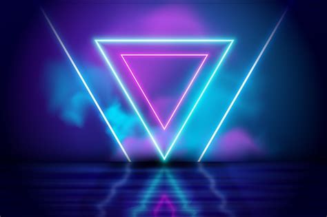 Free Vector Abstract Neon Lights Background Design