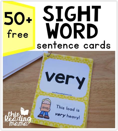 Second Grade Sight Word Sentence Cards Level 4 This Reading Mama