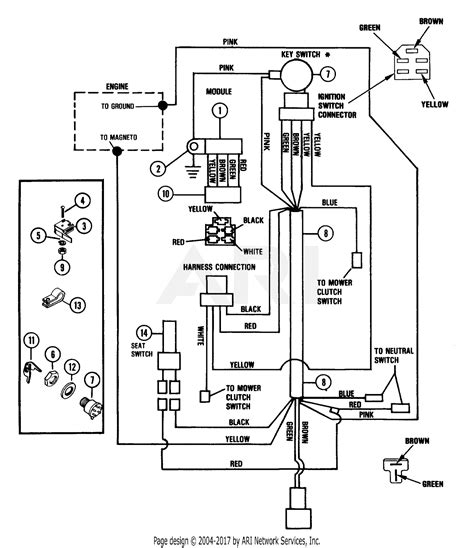 From here on things become very mower dependant as starting circuits are getting changed all the time. Lawn Tractor 4 Pole Starter Solenoid Wiring Diagram - Collection - Wiring Diagram Sample