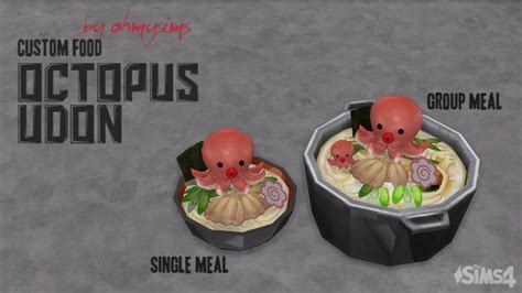 Octopus Udon By Ohmysims At Mod The Sims Sims 4 Updates