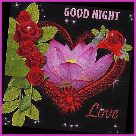 Good Night Images With Beautiful Flowers Good Night Love On Good Night Love