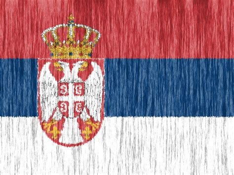 Serbien Flagge 008 - Hintergrundbild