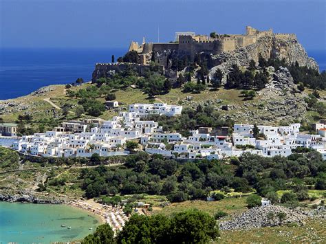 Lindos Rhodes Dodecanese Islands Greece Picture Lindos Rhodes