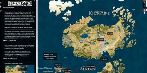 I Built An Interactive Eberron Map With Navigation Tool Out Of The