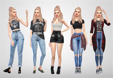 Simfame Lookbook 7 Urban Outfitters Inspired Outfit 1 Hair By A07