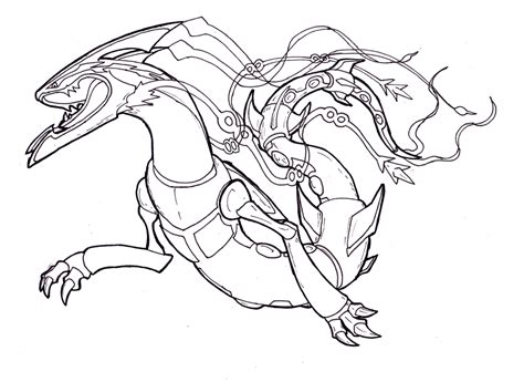 Pokemon Rayquaza Coloring Pages - Coloring Home