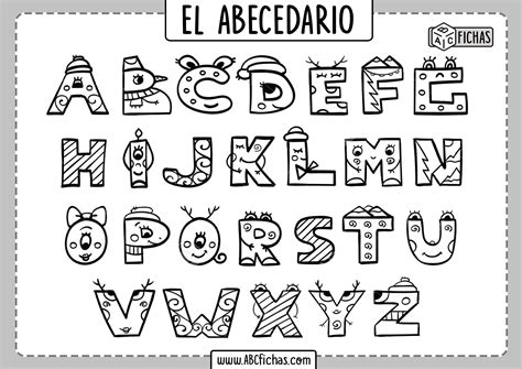 Letras Del Abecedario Para Colorear Imprimir Abc Fichas Sexiz Pix