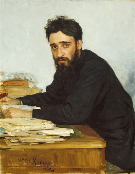 Portrait Of Writer Vsevolod Mikhailovich Garshin 1884