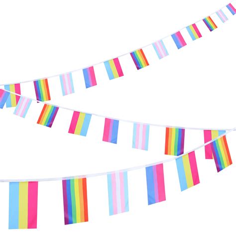 Buy Zting 2 Pieces Rainbow Pride On String Lgbt Pride String 6 Stripes