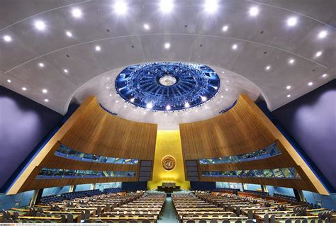 The United Nations General Assembly In The Un Headquarters In New York