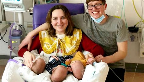 couple beat 200 million to one odds to welcome rare identical triplets pregnant life
