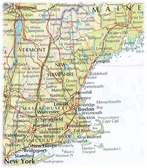New England On Map Of Us