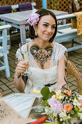 Portrait Of A Bride With A Glass Of Champagne By Stocksy Contributor Yury Goryanoy