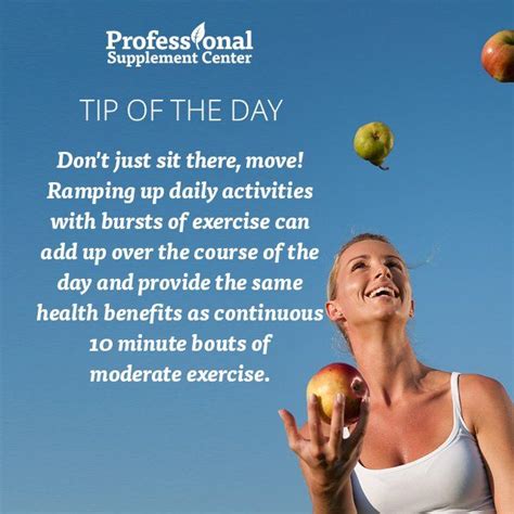 Health Tip Of The Day Add Some Exercise To Your Day Health Tips