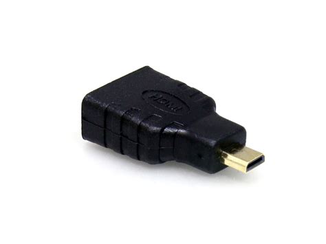 Micro Hdmi Plug To Hdmi Jack Cable Adapter Dongle Solarbotics Ltd