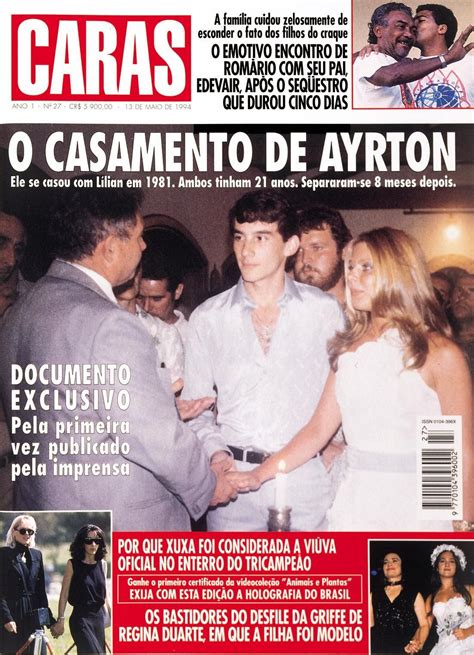 Both are very different women and treated ayrton very differently. Xuxa and Ayrton Senna, Caras Magazine Brazil (13 May ...