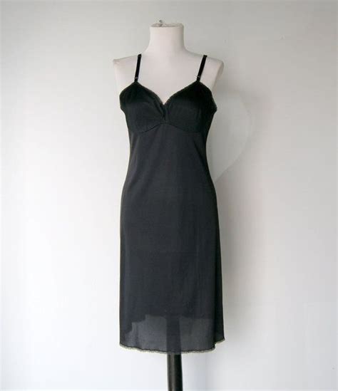 Vintage Black Slip Dress By Vanity Fair 34 Etsy Black Slip Dress Slip Dress Dresses