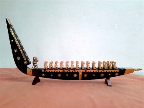 Handmade Traditional Wooden Kerala Boat Kerala Craft Vallom Etsy