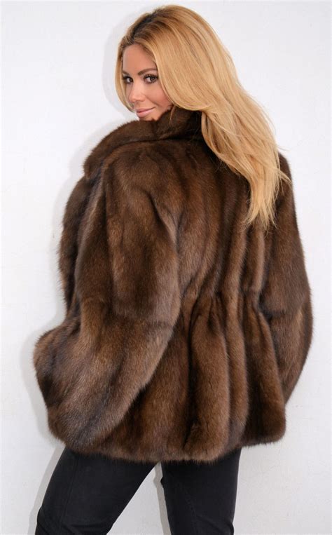 OUTLET RUSSIAN SABLE JACKET FUR ZOBEL ZOBELMANTEL PELZ MORE THEN NERZ MINK JACKE Fur Coat Fur