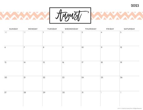 2023 2024 pretty patterns printable calendar for moms imom