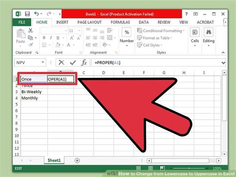 Below are all of the various methods that can be used. 4 Ways to Change from Lowercase to Uppercase in Excel ...