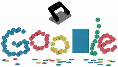 Hole Google History Puncher Anniversary Punch Doodle