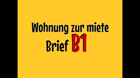 Die deutsche annington besitzt 370.000 wohnungen in deutschland und ist damit der größte vermieter im land. Brief (Wohnung zur miete) Deutsch Niveau B1 in 2020 ...