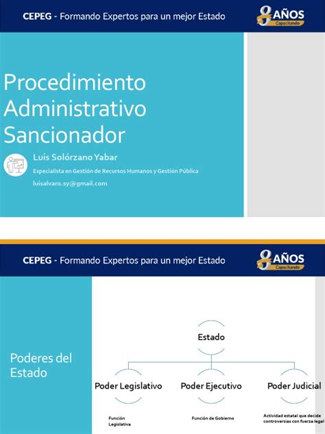 SesiÓn 07 Der Administrativo Pdf Debido Al Proceso Estatuto De