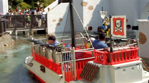 Legoland Pirate Reef Battling Ships Fire Water Cannons Youtube