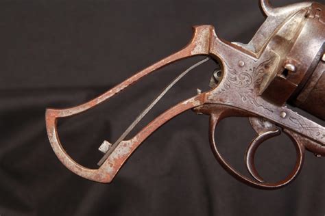 Belgian Proofed Lefaucheux Style 12 Mm Double Action Pinfire Revolver